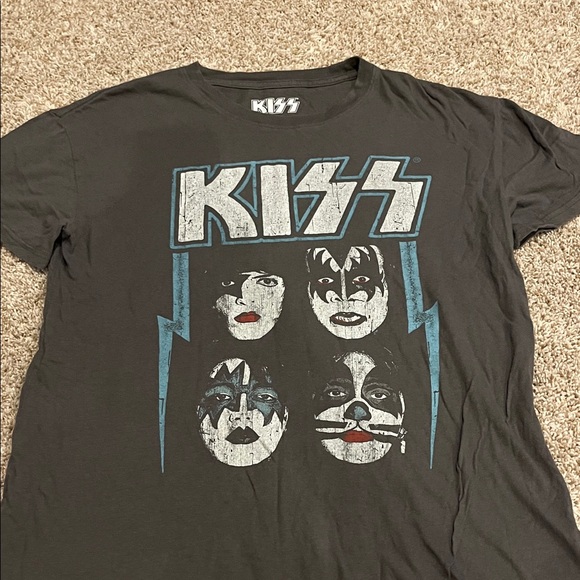 Kiss Tops - Kiss Band Tee - Black and Blue